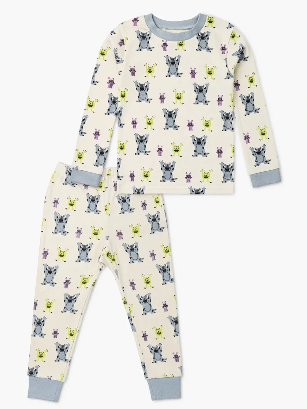 Monica + Andy Monsters Inc Pajamas 2T 3T 4T Organic Cotton NWT